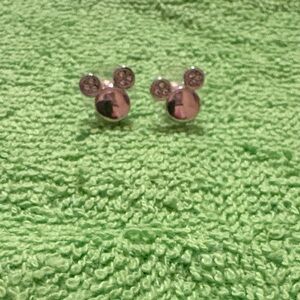Disney Silver Mickey Mouse Earrings
